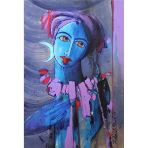 Zohaib Rind, 10 x 15 Inch, Acrylic on Canvas, Figurative Painting, AC-ZR-104